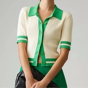 Anthropologie Short-Sleeve Cardigan
